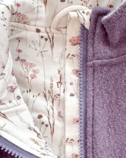 Alternative view of Sofortkauf: Walkweste mit Reißverschluss in Lila/Norw. Flowers, Gr. 98/104