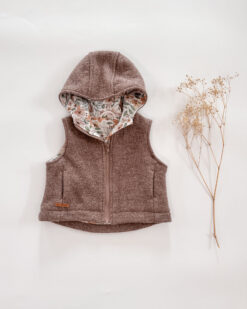 Sofortkauf: Walkweste mit Reißverschluss in Schlamm/Bloomery, Gr. 74/80