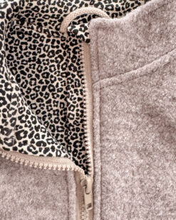 Alternative view of Sofortkauf: Walkweste mit Reißverschluss in Sand/Leoprint, Gr. 80/86