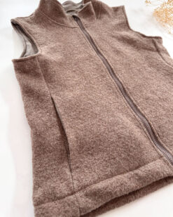 Alternative view of Sofortkauf: Damen Walkweste mit Reißverschluss in Schlamm/Wolljersey Schlamm, Gr. S (34/36)