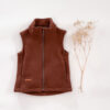 Sofortkauf: Kinder Wollfleeceweste mit Reißverschluss in Umbra, Gr. 110/116