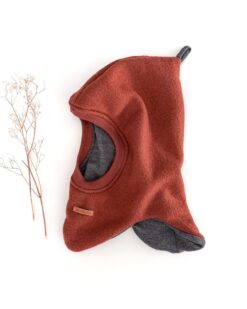 Sofortkauf: Wollwalk Schlupfmütze in Rost mit Wolljersey gefüttert, Gr. 52-54