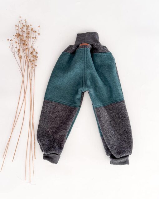 Sofortkauf: Walkhose in Anthrazit mit Po- und Knie Verstärkung, Gr. 98/104 – Bild 3