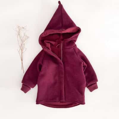 Sofortkauf: Walkjacke Beere mit Reißverschluss, Gr. 80/86