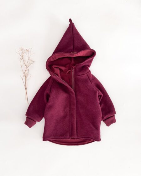 Sofortkauf: Walkjacke Beere mit Reißverschluss, Gr. 80/86