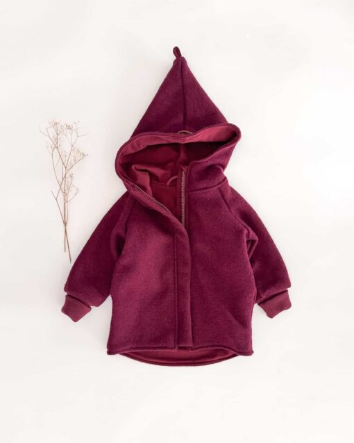 Sofortkauf: Walkjacke Beere mit Reißverschluss, Gr. 80/86