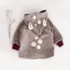 Sofortkauf: Walkjacke "Reh" in Sand Meliert mit Reißverschluss und Taschen, Gr. 86/92