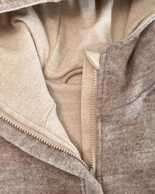 Sofortkauf: Overall in Sand Meliert mit Reißverschluss und Wolljersey Futter, Gr. 110/116 (Kopie) – Bild 2