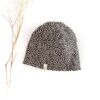 Sofortkauf: Wende-Beanie Leoprint/ Fleece Creme, Gr. 40-42