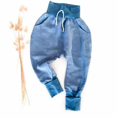 Sofortkauf: Leinen Knickerbocker in Sommerblau, Gr. 110/116