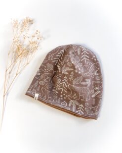 Sofortkauf: Kinder-Beanie Waldtiere, Gr. 52-54 (4-10 Jahre)