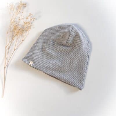 Sofortkauf: Wende-Beanie Streifen Gr. 50-52 (2-4 Jahre)