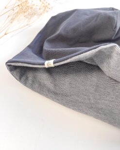 Alternative view of Sofortkauf: Wende-Beanie Anthrazit/Ministripes, Gr. 50-52 (2-4 Jahre)