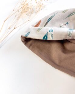 Alternative view of Sofortkauf: Wende-Beanie Schlamm/Federn Gr. 40-42 (ca. 4-5 Monate)