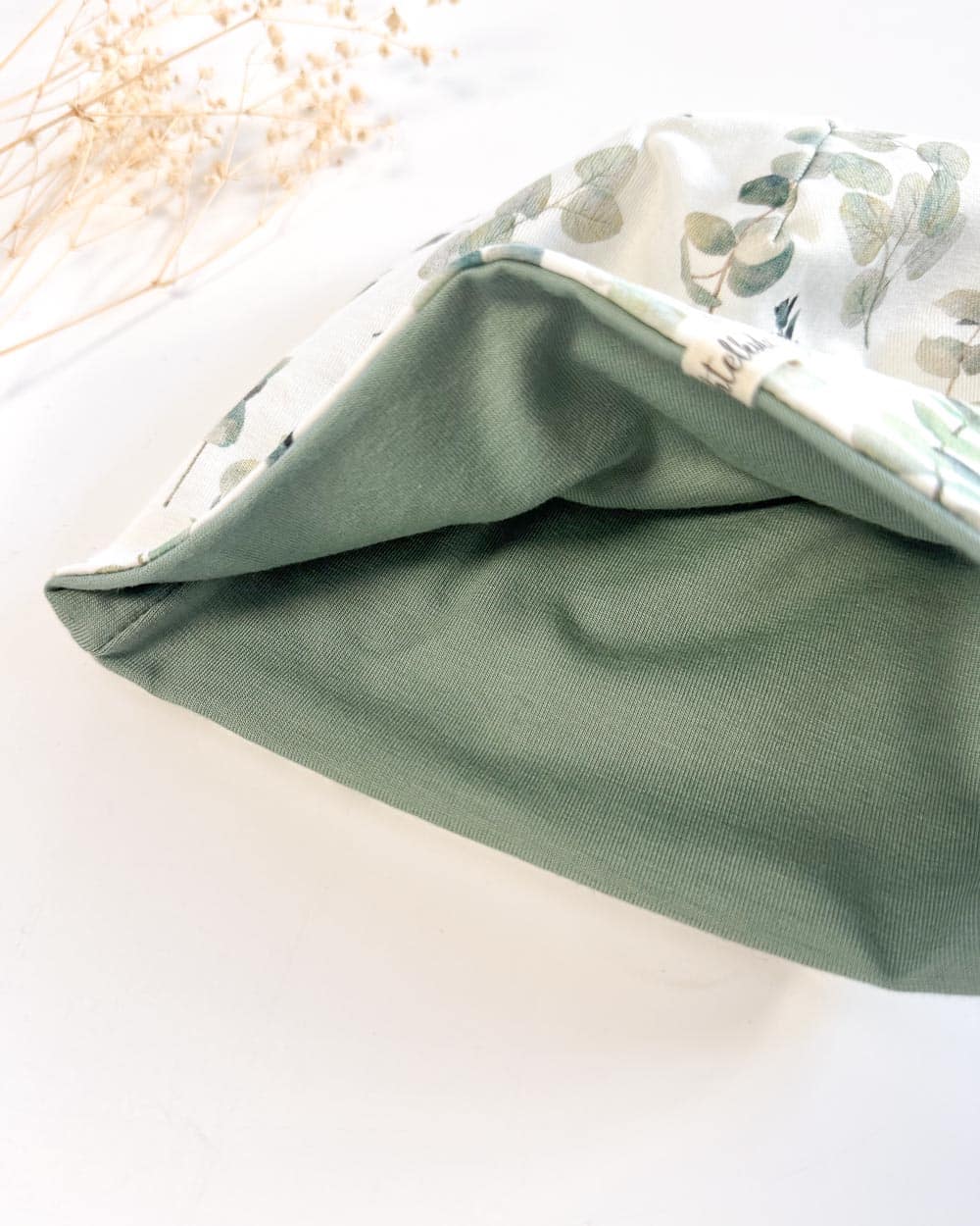 Sofortkauf: Wende-Beanie Altmint/Eukalyptus, Gr. 44-46 (ca 7-12 Monate) – Bild 2