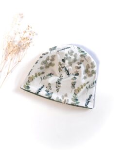 Sofortkauf: Wende-Beanie Altmint/Eukalyptus, Gr. 44-46 (ca 7-12 Monate)