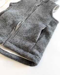 Alternative view of Sofortkauf: Walkweste mit Reißverschluss in Anthrazit mit Wolljersey gefüttert, Gr. 116/122