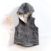 Sofortkauf: Walkweste mit Reißverschluss in Anthrazit mit Wolljersey gefüttert, Gr. 116/122