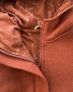 Alternative view of Sofortkauf: Damen Walkmantel mit Reißverschluss - Rost/Autumn Leaves komplett gefüttert, Gr. M (38/40)