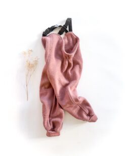 Sofortkauf: Walk-Latzhose Altrosa mit Knie-Verstärkung, Gr. 98/104