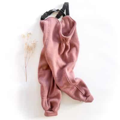 Sofortkauf: Walk-Latzhose Altrosa mit Knie-Verstärkung, Gr. 98/104