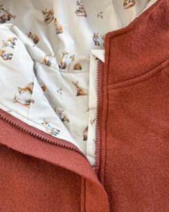 Alternative view of Sofortkauf: Walkoverall mit Reißverschluss und Fuchsohren in Rost/Fuchsliebe, Gr. 110/116