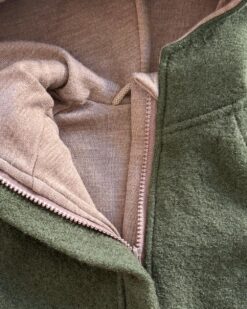 Alternative view of Sofortkauf: Walkoverall mit Reißverschluss in Tanne mit Wolljersey-Futter Schlamm, Gr. 80/86