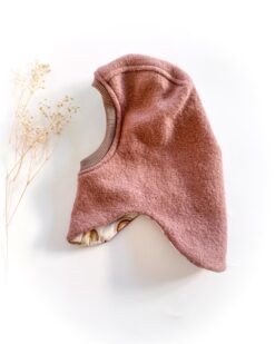 Alternative view of Sofortkauf: runde Wollwalk Schlupfmütze Altrosa/Brownbow, Gr. 46-48