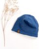 Sofortkauf: Wende-Beanie Rauchblau/Fuchsliebe, Gr. 40-42 (ca. 4-5 Monate)