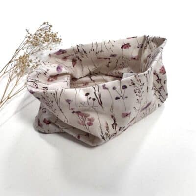 Sofortkauf: Jersey Loop/ Schlupfschal - Motiv Norwegian Flowers, Gr. 1-6 Jahre