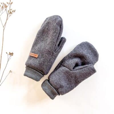 Sofortkauf: Damen Merinowalk-Handschuhe Graphit - gefüttert