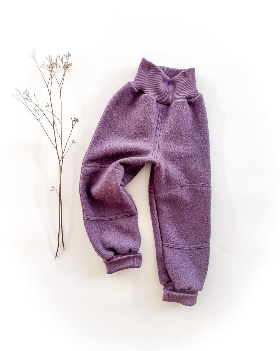 Sofortkauf: Walkhose in Lila mit Po- und Knie Verstärkung in Lila, Gr. 104/110