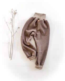 Alternative view of Sofortkauf: Merino Walkhose in Taupe mit Knie-Belege und Taschen, Gr. 98/104