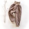 Sofortkauf: Merino Walkhose in Taupe mit Knie-Belege und Taschen, Gr. 98/104
