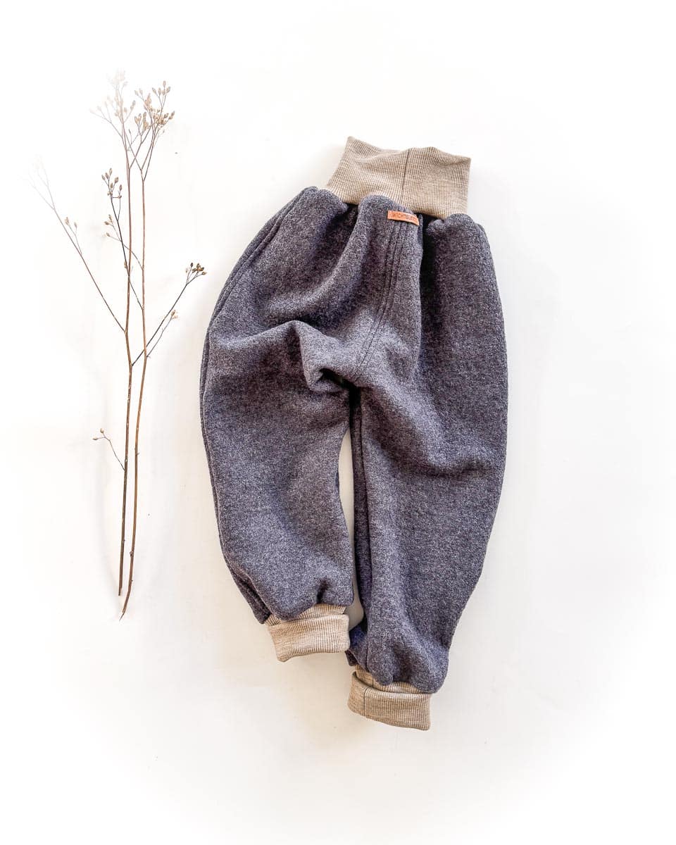 Sofortkauf: Merino Walkhose in Graphit, Gr. 98/104
