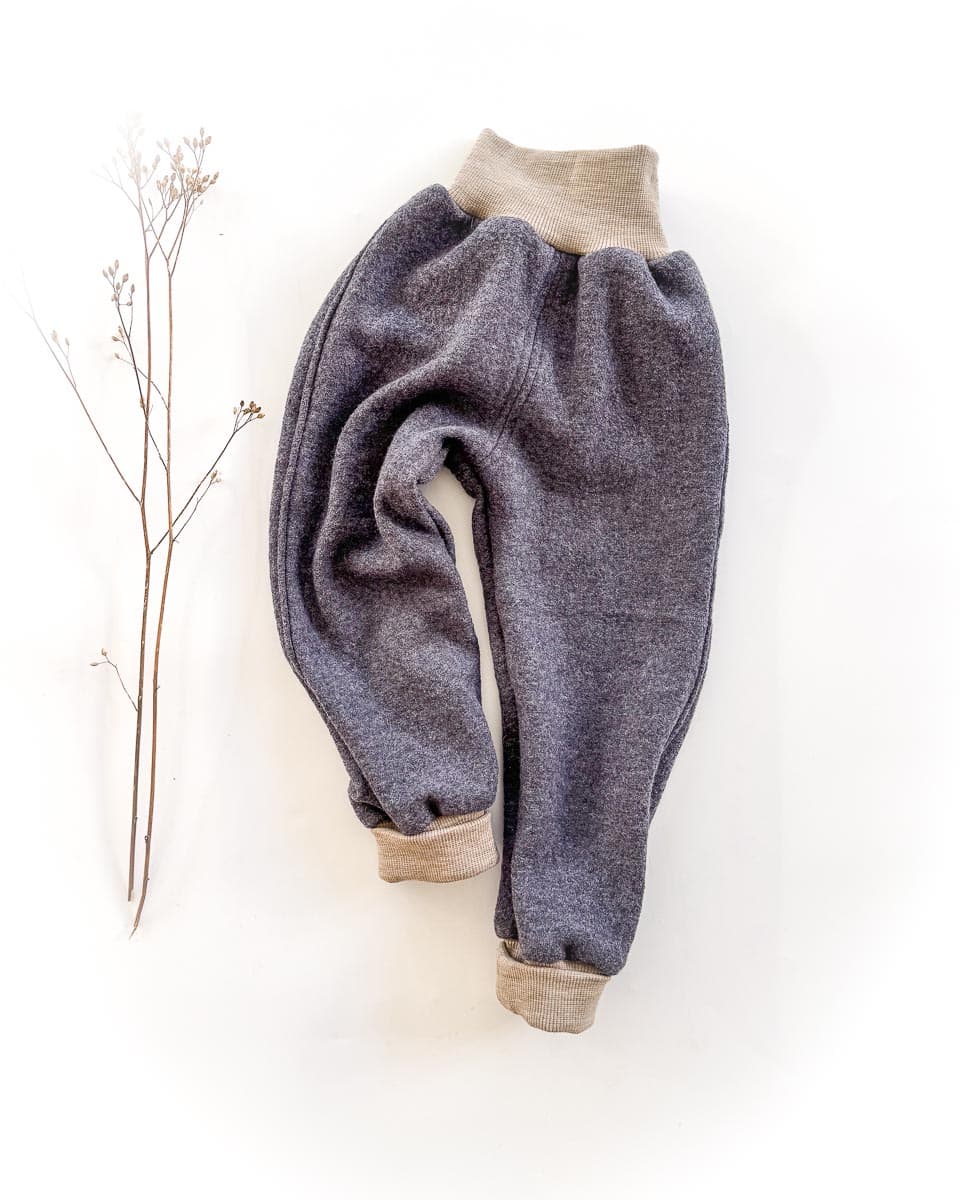 Sofortkauf: Merino Walkhose in Graphit, Gr. 98/104 – Bild 2