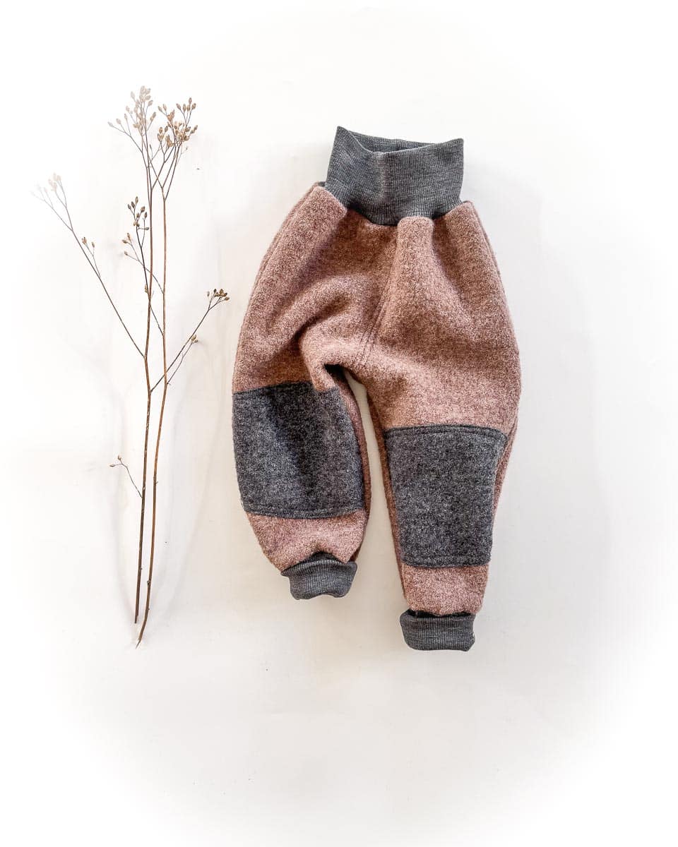 Sofortkauf: Walkhose in Schlamm mit Knie Verstärkung in Anthrazit, Gr. 86/92