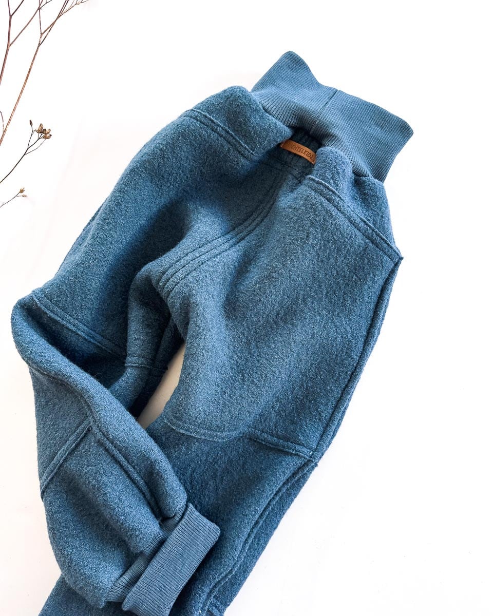 Sofortkauf: Walkhose in Rauchblau mit Po- und Knie Verstärkung in Rauchblau, Gr. 98/104 – Bild 2