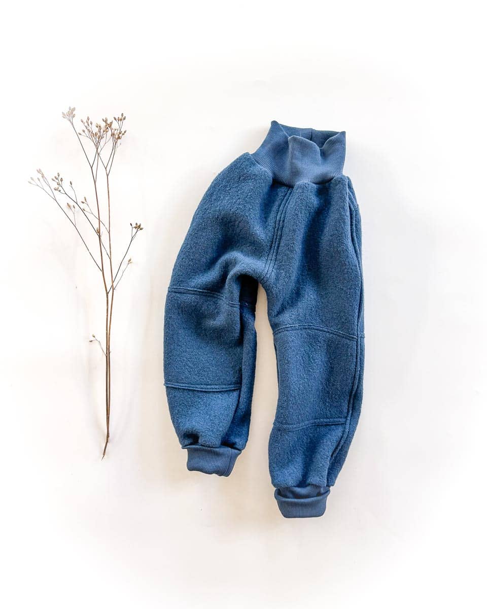 Sofortkauf: Walkhose in Rauchblau mit Po- und Knie Verstärkung in Rauchblau, Gr. 98/104