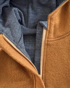 Alternative view of Sofortkauf: Merinowalk Overall mit Bärenohren in Senf mit Wolljersey-Futter Anthrazit, Gr. 86/92