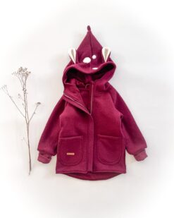 Alternative view of Sofortkauf: Walkjacke mit Reißverschluss und Reh in Beere und Wolljersey-Futter Beere, Gr. 104/110