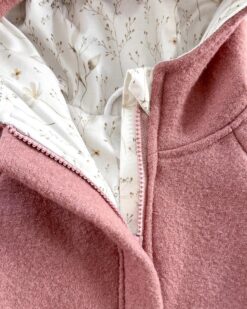 Alternative view of Sofortkauf: Walkjacke mit Reißverschluss in Altrosa/Zarte Gräser, Gr. 80/86