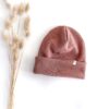 Sofortkauf: Merinowoll-Beanie für Kinder und Babys in Altrosa, Gr. 1-2 Jahre