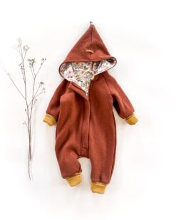 Sofortkauf: Merinowalk Overall in Umbra/Bloomery, Gr. 62/68