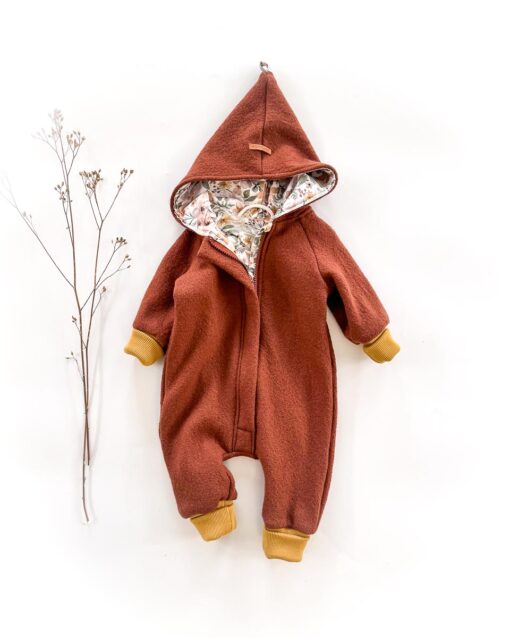 Sofortkauf: Merinowalk Overall in Umbra/Bloomery, Gr. 62/68
