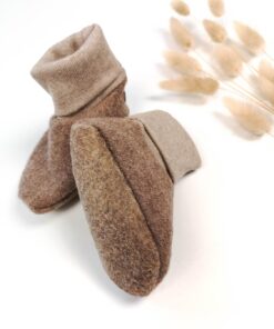 Wollwalk Puschen Walkschuhe für babys und kinder mit rutschstopp
