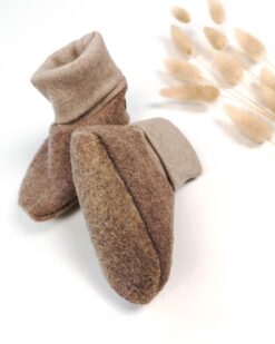 Wollwalk Puschen Walkschuhe für babys und kinder mit rutschstopp