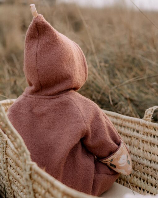 wollwalk overall mit umschlagbündchen für babys