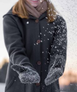 gefütterte Damen Walk Handschuhe aus Schurwolle