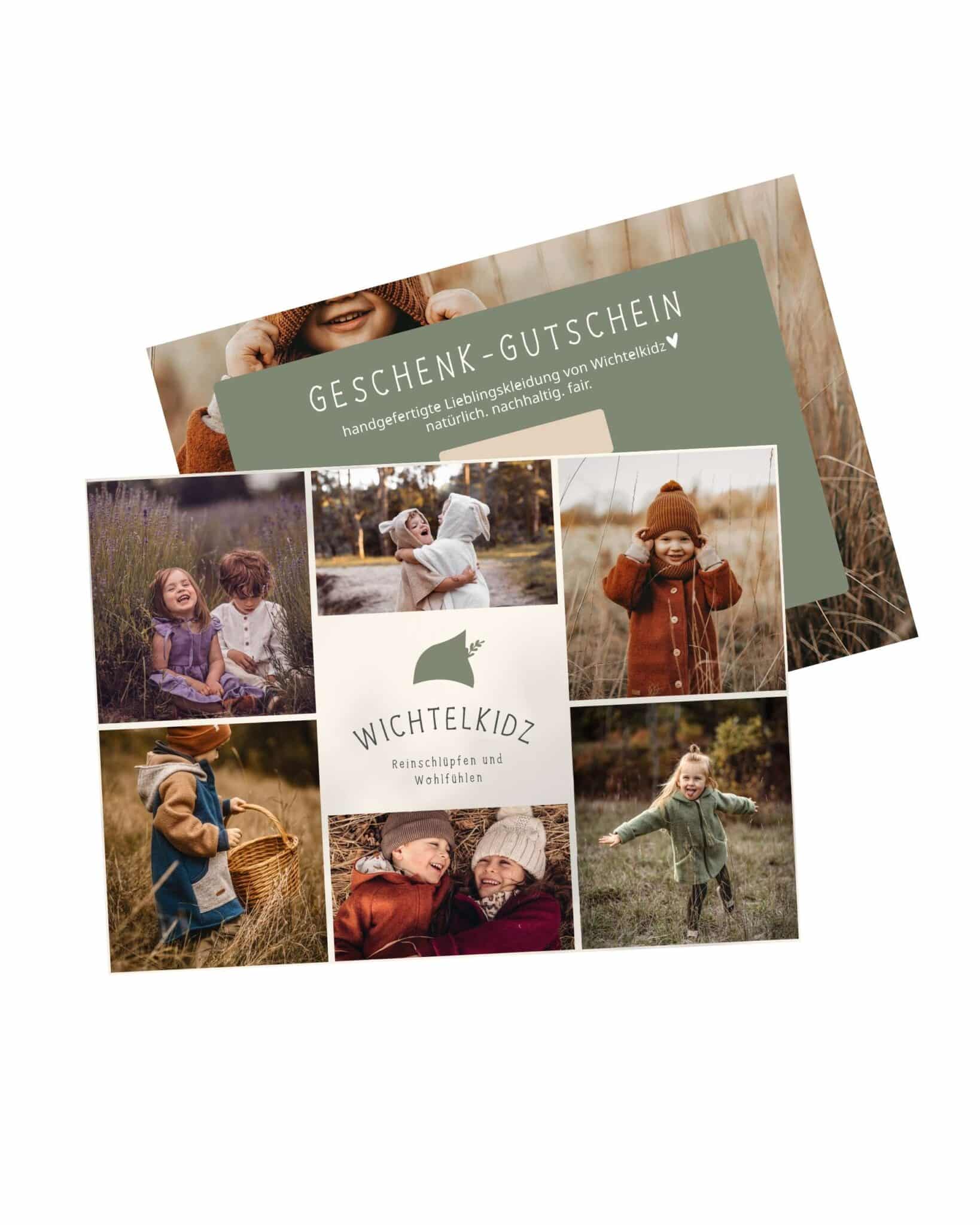 Wichtelkidz Geschenk Gutschein Coupon als hochwertige Gutscheinkarte zum Verschenken